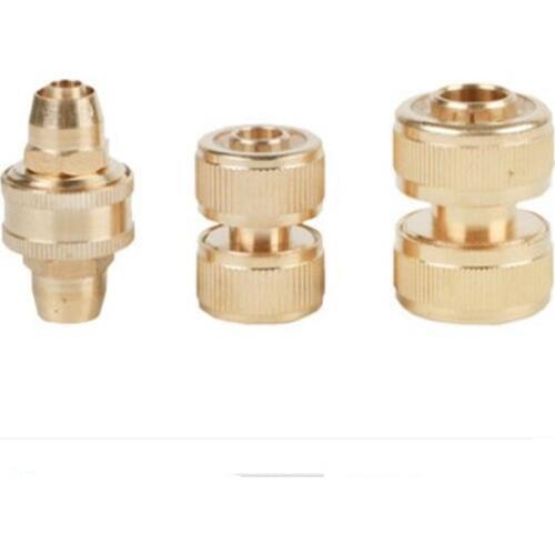 3/8"1/2"3/4"brass Joiner Repairer Hose Fitting Connector Joiners Repairers Hose End Fittings Watering Accessories Water Gun