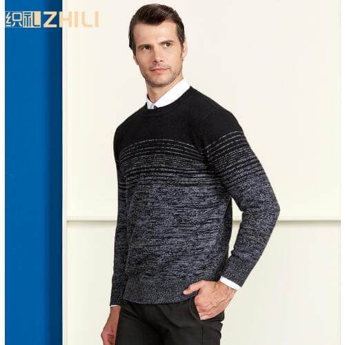 High Grade Men Sweater 2018 New 100% Cashmere Pullovers Winter Warm Jumper O neck Noble Fashion clothes Standard Tops for Male
