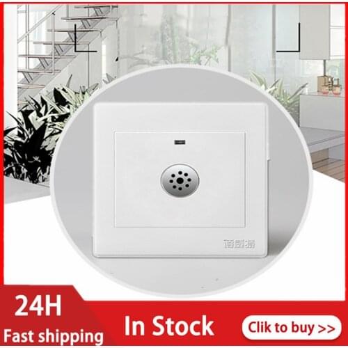 220V Smart Sound Voice Sensor Wall Switch Intelligent Engineering Corridor Bath LED Acoustic Switch 10A Light Smart Switch
