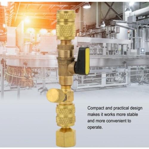 1/4 Inch AC Valve Core Remover R12 R22 Rual Size R410A Port Valve Cooling System Quick Valve Disassembly Tool For Automobile