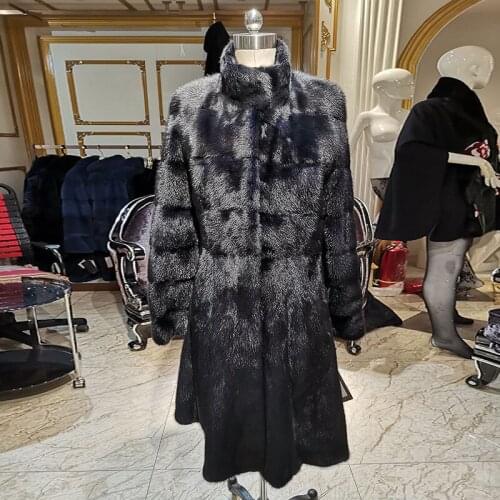 Winter Palace 2020 winter genuine leather furs women fur coats fashion long genuine coat supplier fur coat real mlnk fur coatX028