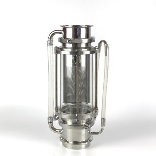 Clamp 4" 102mm OD119mm Soxhlet Extractor for distillation. Basket Volume 1500ml. Stainless Steel 304