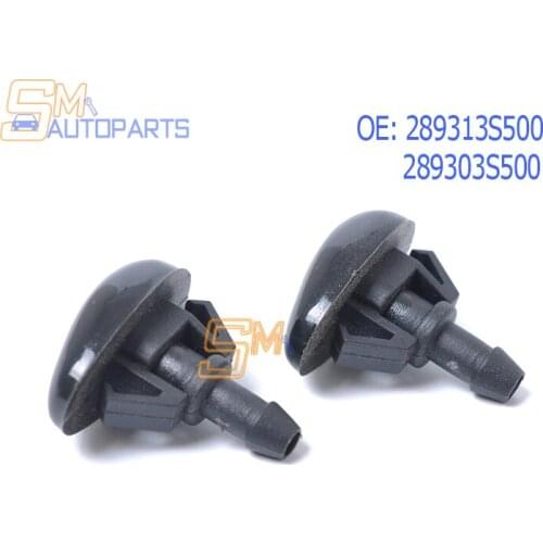 2pcs 289303S500 Car Window Windshield Washer Spray Nozzle Jet For Nissan 289313S50