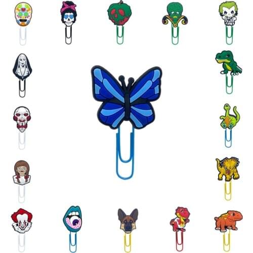 1pcs Horror Movie PVC Bookmark Shepherd Dinosaur Page Holder Paper Clip School&Office Supplies Student Stationery Kids Xmas Gift