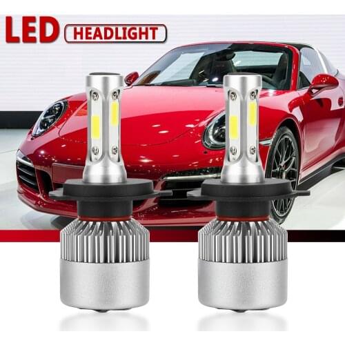 40W Auto Light S2 New LED Car Headlight with 3 Sides Light 10000LM Cree Lamp H1 H3 H4 H7 H11 H13 H27 9004 9005 9006 HB4 9007 HB5