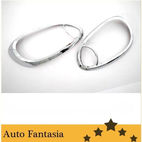 Auto Chrome Parts Chrome Head Light Cover for Nissan March Micra K13 10-13-Free Shipping