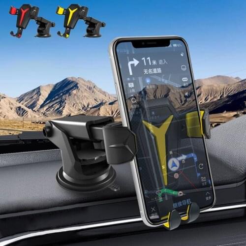 Windshield Gravity Car Holder Sucker Phone Stand Support For iPhone Samsung Air Vent Mobile In Car GPS Bracket Voiture Stand