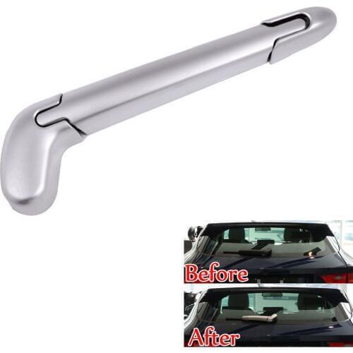 BBQ@FUKA 3pcs Car Rear Tail Window Rain Wiper Nozzel Cover Trim Styling Sticker Fit For Jaguar F-PACE X761 2016 2017
