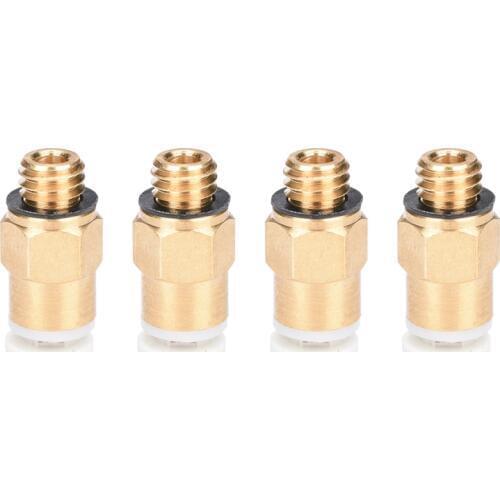 3D Printer Parts Pneumatic Fittings Connector One-touch 4*2 mm M6 thread for 1.75 mm filament for Reprap bowden extruder