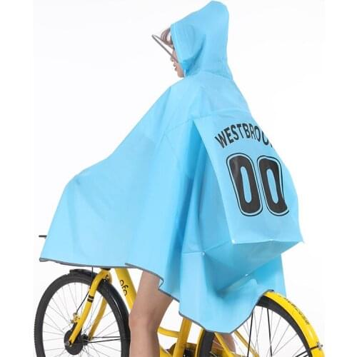 Bike Bicycle Waterproof Raincoat For Women Men Hooded Raincoats Woman Mens Motor Bike Rain Coat EVA Cycling Poncho Rain Coats