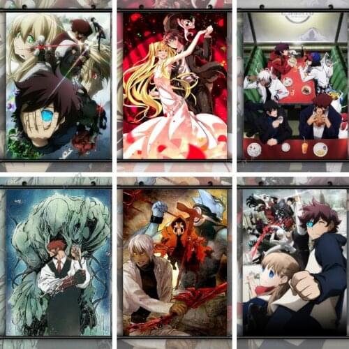 Kekkai Sensen Blood Blockade Battlefront Retro Wall Picture Canvas Art Poster and Print Nordic Painting Modern Home Decoration
