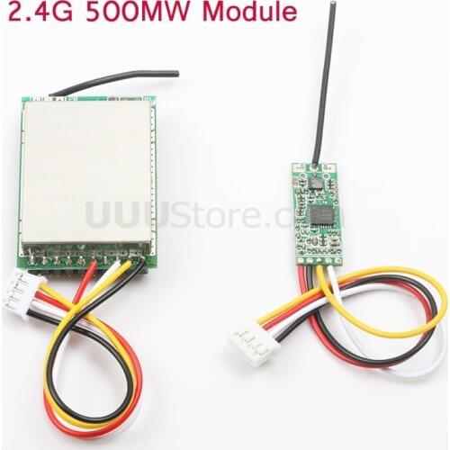 2.4G 500MW Wireless Transmission Transmitter&Receiver Module Kit Audio and Video Board 3.7-5.5V Parts for RC FPV Drone