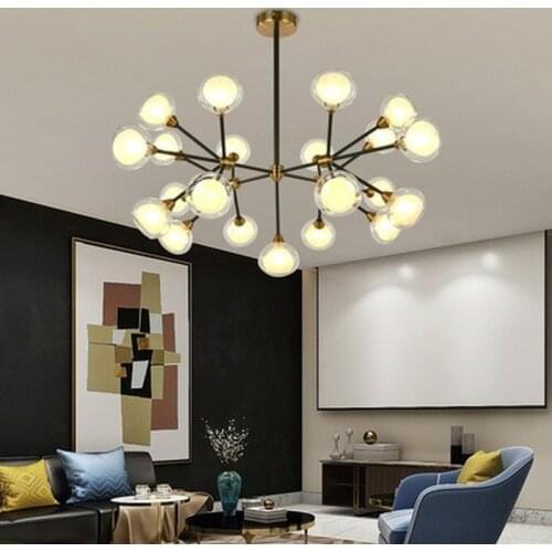 Post-modern creative magic beans Nordic living room bedroom restaurant pendant lights creative branches minimalist pendant lamp