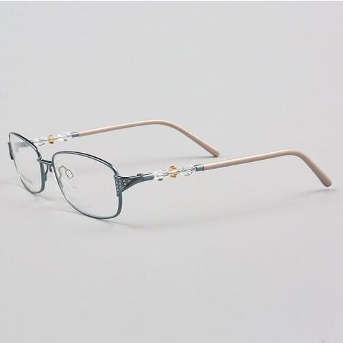 Fashion Womens Brick Metal Myopia Glasses Frame