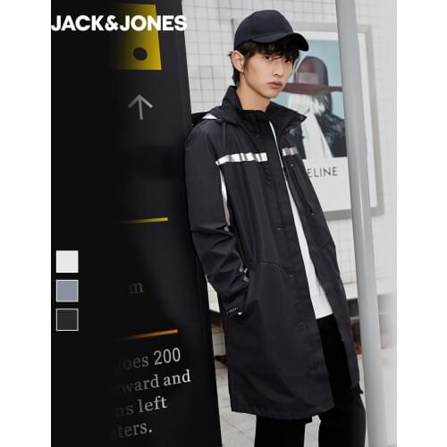 JackJones Mens Mid-length Windproof Functional Reflective Fabric Regular fit Jacket|220121580