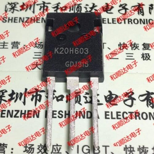Original New 2pcs / IKW20N60H3 K20H603 TO-247 600V 20A TO247