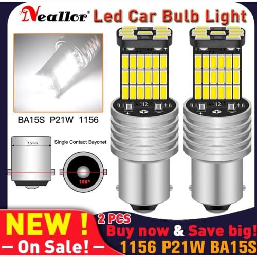 P21w Led Canbus Super Bright 1156 BA15S 7506 Parking Drl Turn Signals Lights Bulbs On Cars Back Up Reverse Diode Lamps For Auto