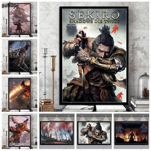 Posters and Prints Sekiro Shadows Die Twice Wall Art Pictures Poster Canvas Painting for Home Decoration