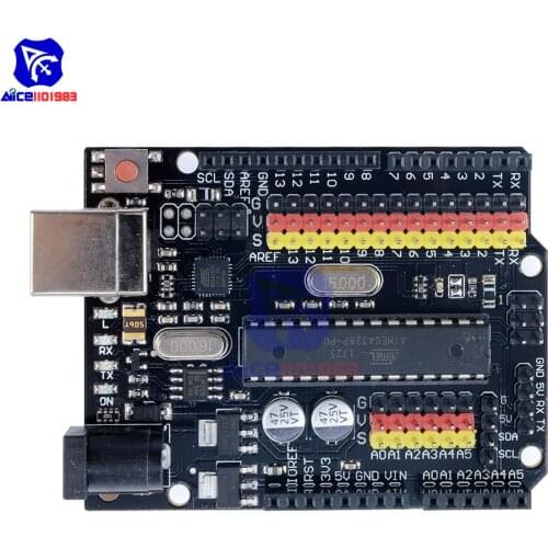 Diymore DM Series UNO R3 PLUS Atmega328P Atmega16u2 Expansion Board Microcontroller SPI IIC for Arduino