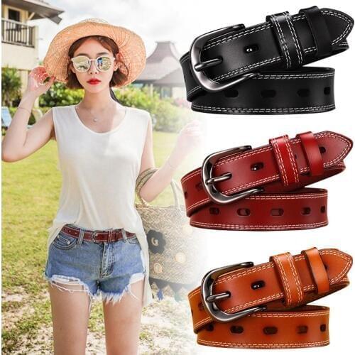 Women Belt Faux Leather Adjustable Buckle Jeans Pants Waist Belt Waistband belts for women Dress Apparel Accessories