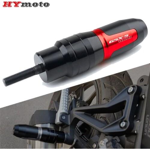 With Logo GSX-S1000 For SUZUKI GSXS1000 GSXS 1000 Newest Motorcycle CNC Accessories Falling Protector Crash Pads Exhaust Sliders