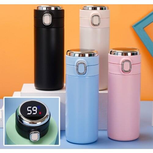 Led Digital Temperature Display Thermos Bottle Stainless Steel 304 Vacuum Flasks Coffee Thermos Water Bottle for Travel Car