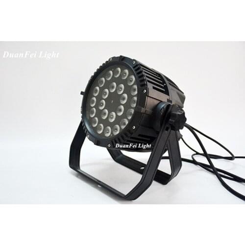 10unites outdoor rgbwa led par 24x15w high quality wateproof ip65 dj led par wash wall lyre dmx par rgbwa
