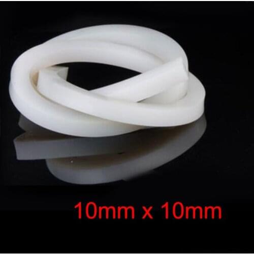 10mm x 10mm High temperature resistant door window solid silicone rubber sealing strip weatherstrip