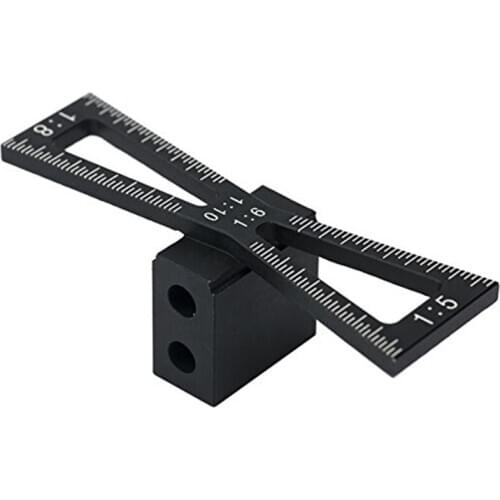 WSFS Hot Dovetail Marker,Dovetail Marking Gauge with Scale,Dovetail Jigs Hand Cut Joints Dovetail Guide Tool, Dovetail Template