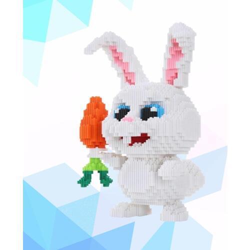 Xinzhe Cartoon Connection Blocks Cute Big size Rabbit Model Building Toy Educational Brinquedo for Children Gifts Girl Present