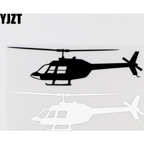 YJZT 15.9X4.1CM Creative Car Sticker Funny Airplane Vinyl Decals Decor Black / Silver 10A-0020