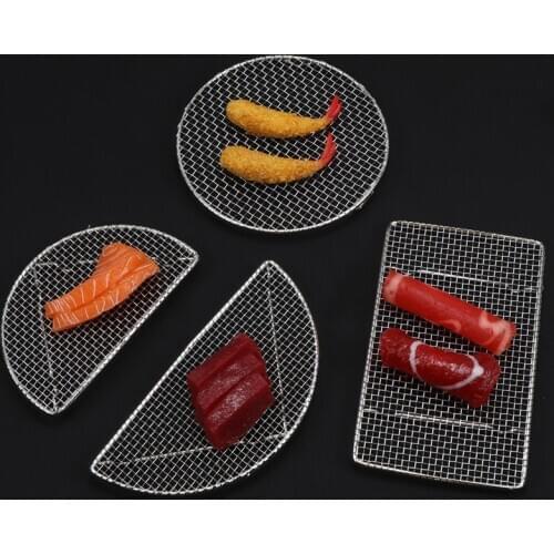 Fried Tempura Net Stainless Steel Grill Fried Chicken Grease Net Japanese Cuisine Slate Pork Rack Sushi Tools