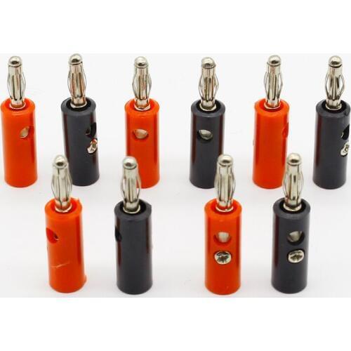 10 X Audio Speaker Screw Banana Plugs Connectors 4mm, IN STOCK, FREE SHIPPING