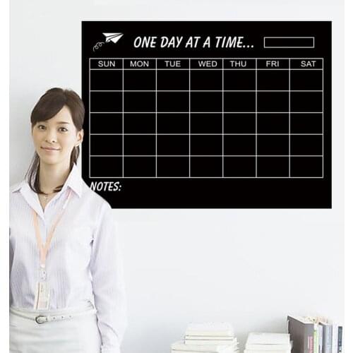 Two styles of environmental protection blackboard stickers wholesale with 4 chalk Field character PP soft blackboard 45cm*60cm