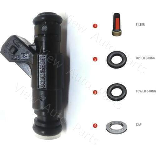 Free Shipping 200 Set Fuel Injector Seal Kit for TT VW Jetta Golf Beetle 1.8 Bosch 0280156061 VD-RK-0111