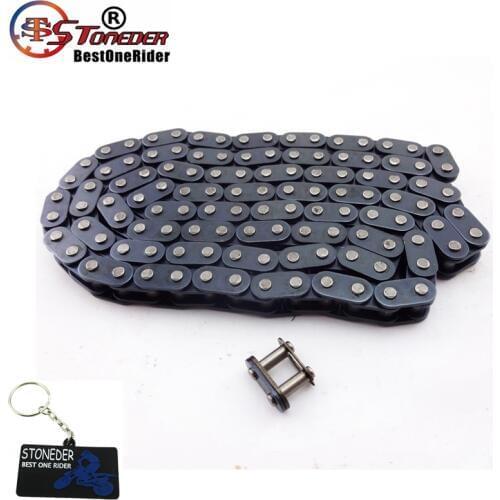 STONEDER Mini ATV T8F Sprocket Chain With Spare Master Link For Chinese Dirt Quad Pocket Bike Minimoto 2 Stroke 47cc 49cc