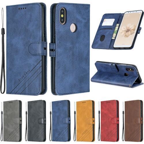 For Xiaomi Mi A2 Case Leather Flip Case For Coque Xiomi Xiaomi mi A2 A1 A3 lite Phone Case Cover Fundas Magnetic Wallet Cover