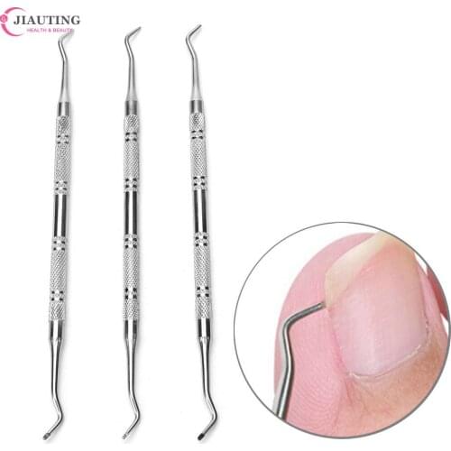 1Pcs Double Ended Sided Pedicure Foot Nail Care Hook Ingrown Toe Nail Correction Lifter File Clean Installation Tool