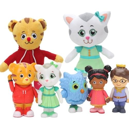 Daniel Tiger Princess figure plush Daniel Tigers Neighborhood Friends Figures PVC Action Figure model Toy