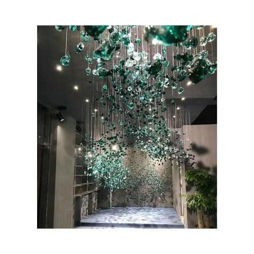 Creative Crystal Stone Pendant Hotel Sales Office Conference Room Sand Table Post-modern Lobby Art Personality Pendant Pendant