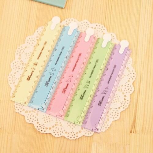 30cm Cute Kawaii Candy Folding Plastic Ruler For Kids Student Creative Product Gift Office School Supplie GDeals
