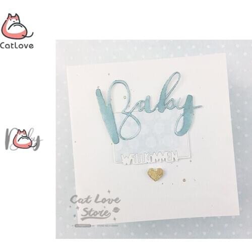 Baby Word Metal Cutting Dies Scrapbooking Stencil Die Cuts Card Making DIY Decorative Craft Embossing New Dies For 2020