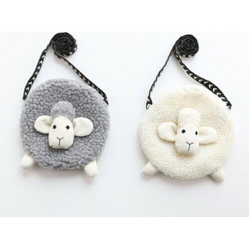 Lovely Mini Messenger Bag Baby Girl Soft Sheep Crossbody Purse Coin Shoulder Bag Strap Bags Handbag