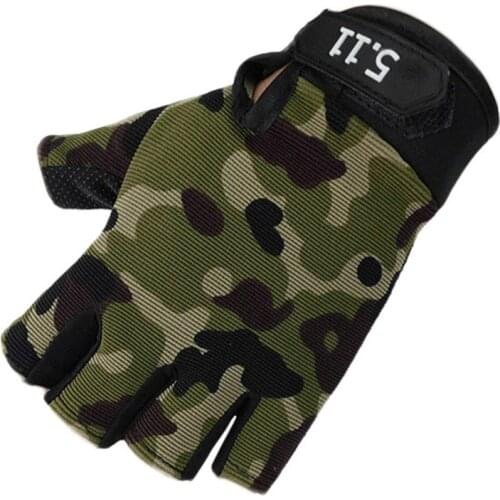 Anti-skid Half Finger Gym Gloves Body Building Training Wrist Glove for Dumbbell Fitness Exercise Weightlifting