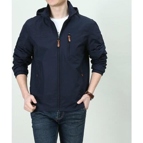 New Spring Mens Jackets High-quality Fabrics Casual Warmth OuterWear Military Cotton Soft Slim Youth Outdoor Sports Hiking Coat