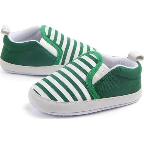 2021 New Navy Stripes Fashion Baby Toddler Shoes Super Cute Baby Shoes Cotton Sneakers Canvas Children Shoes For Infant