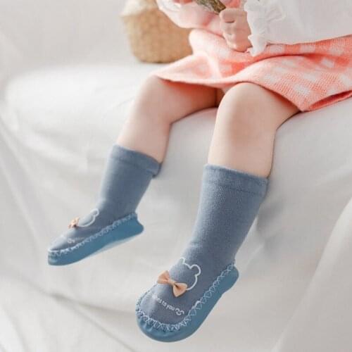 Baby Toddler Shoes Floor Anti-Slip Sock Kids Girls First Walkers Stretch Knit Shoes (6-18Months)