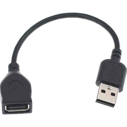 Original 2pcs 15cm USB 2.0 Extension Cable Data Male to Female Cable Extender for Phone Charging Computer USB Extending