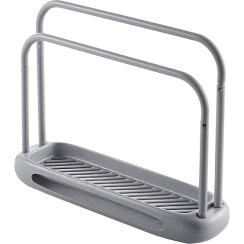 Simplicity Drain Towel Rack Kitchen Gadgets Double Layer Household Towel Drying Rack Rag Storage Shelf Home Organizer Tools