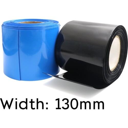 Width 130mm PVC Heat Shrink Tube Dia 83mm Lithium Battery 18650 Pack Insulated Film Wrap Protection Case Pack Wire Cable Sleeve